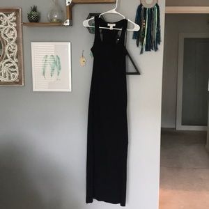Black maxi dress
